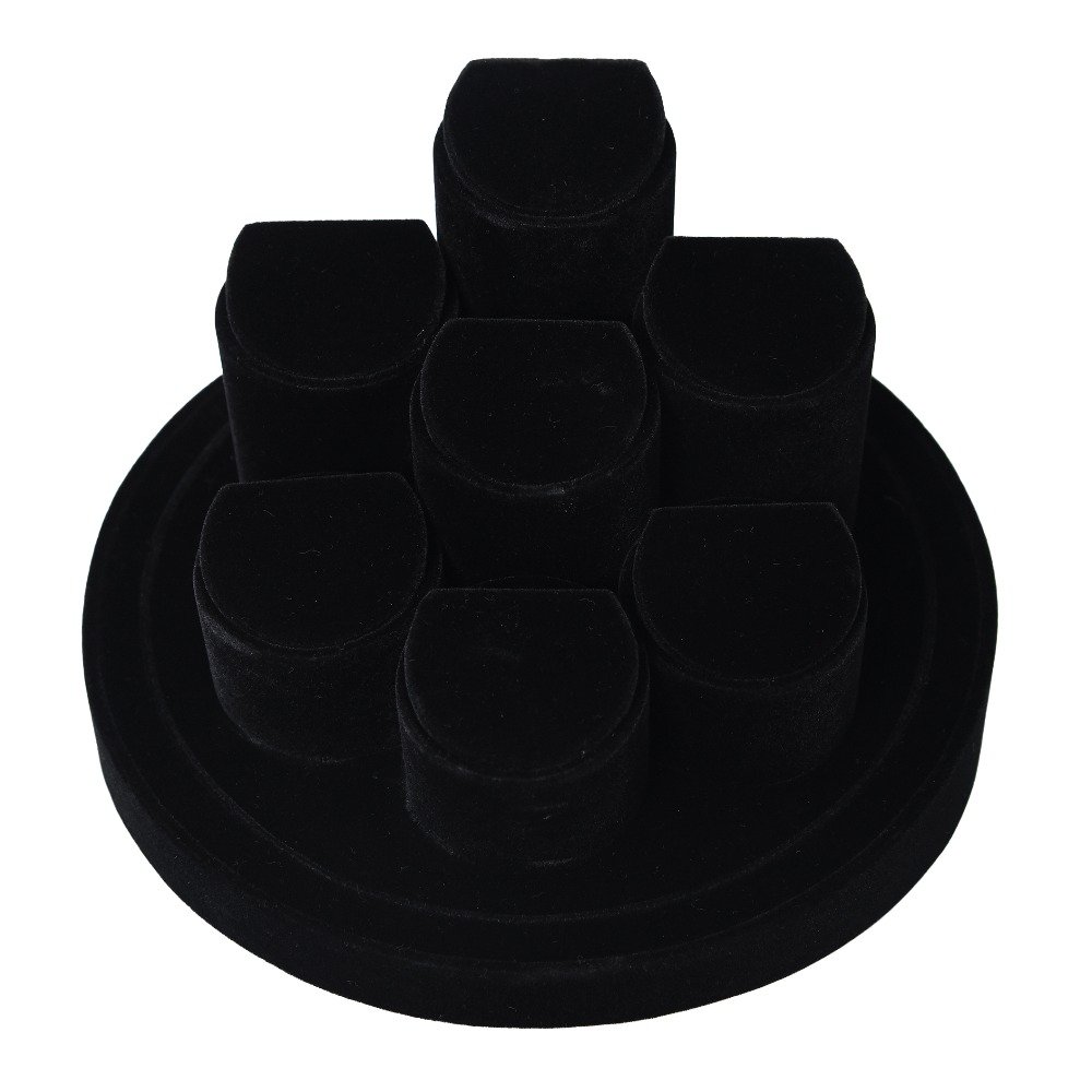 jewellery 7 tops stand black fur