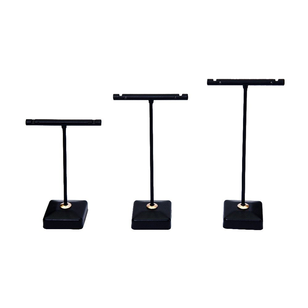 jewellery metal earring stand black color