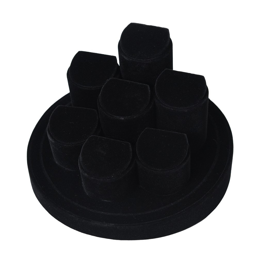 jewellery 7 tops stand black fur