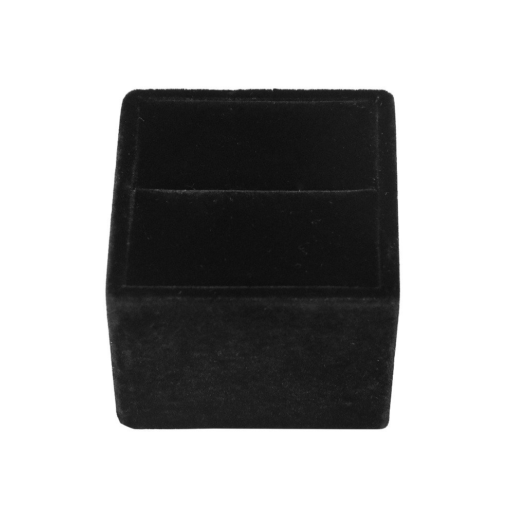 jewellery ring stand black fur