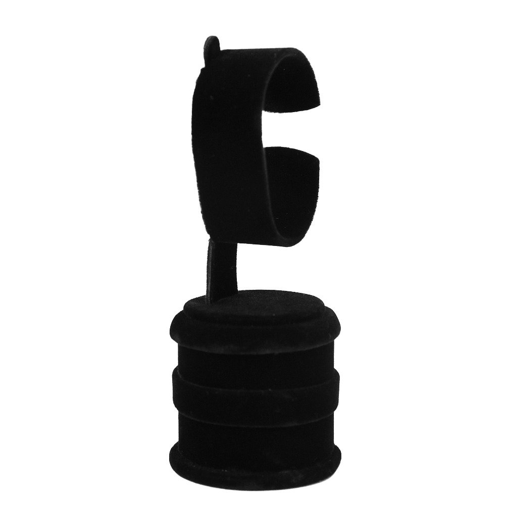 jewellery bracelet stand black fur